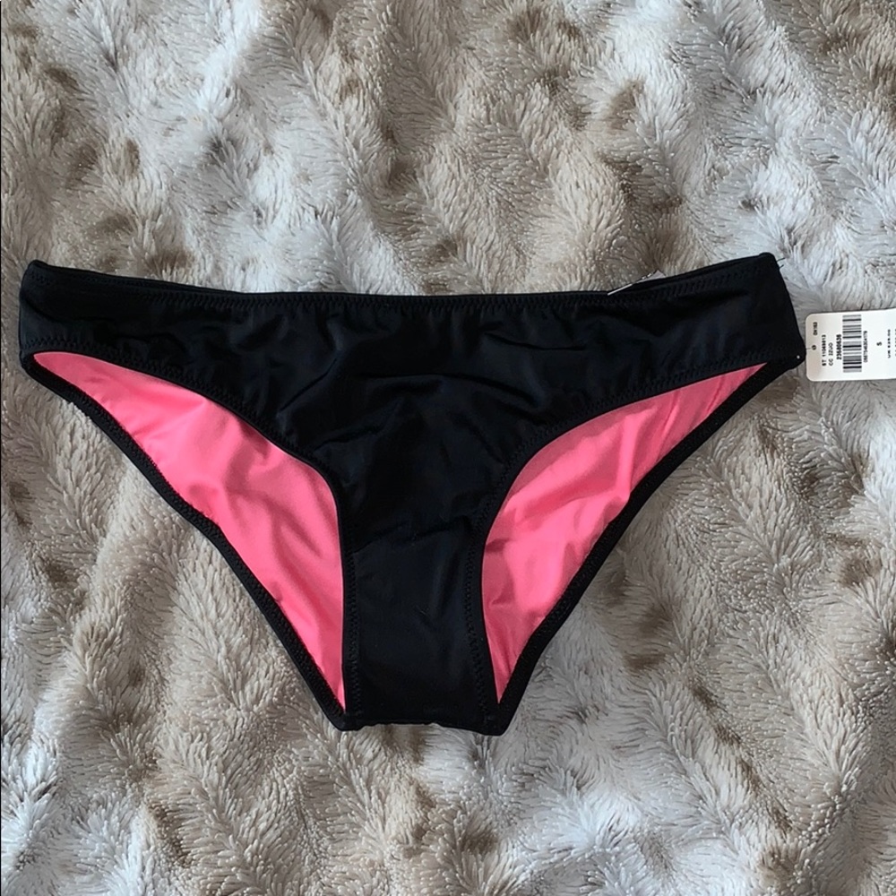 NWT VS PINK Black Bikini bottoms